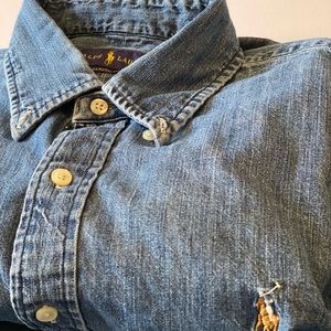Men’s Polo Ralph Lauren chambray button-down shirt